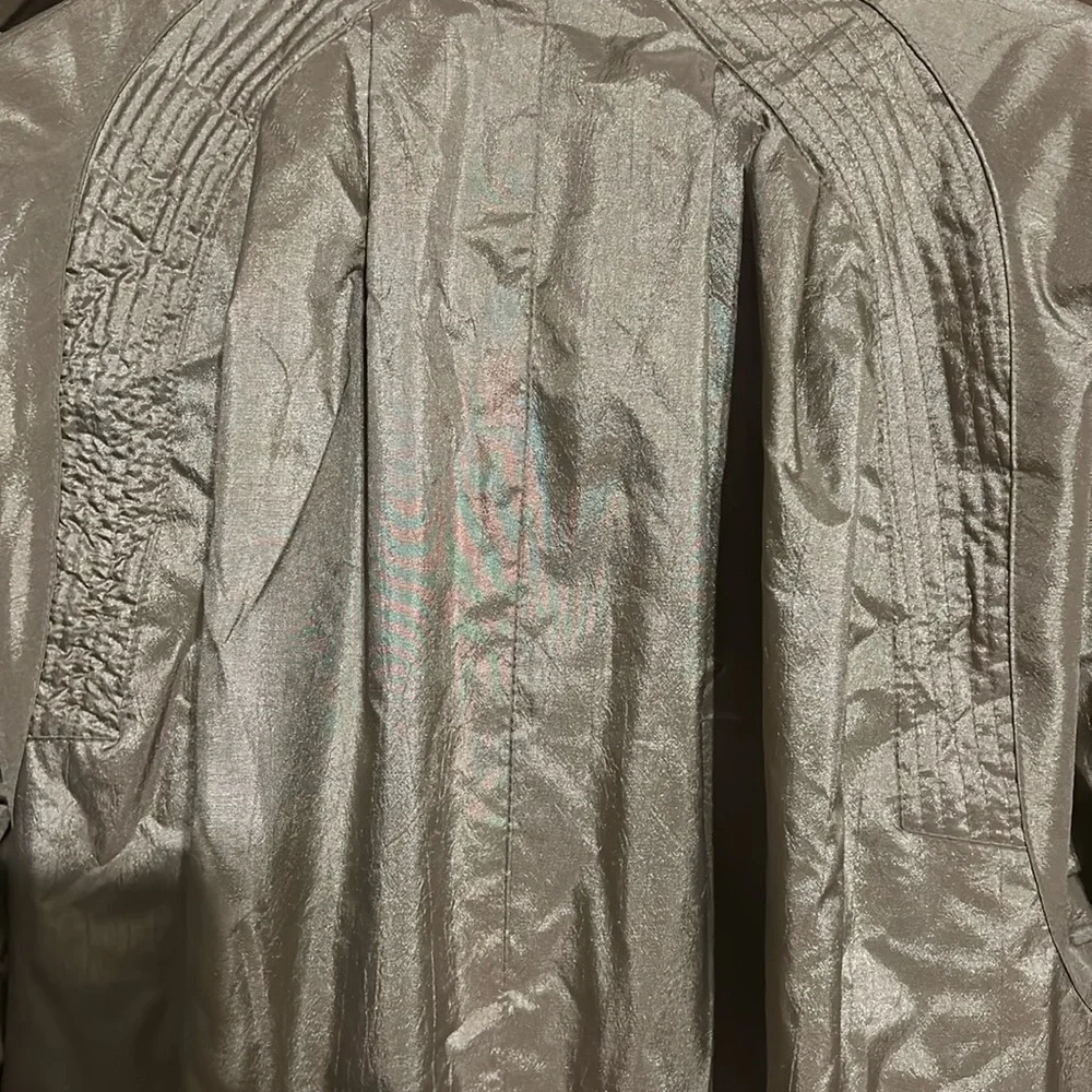 Women's Tan Rain Coat - Picture 7 of 8